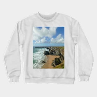 Bedruthan Steps, Cornwall Crewneck Sweatshirt